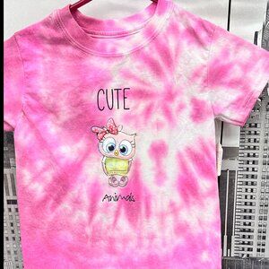 Hanes Tie-Dye Owl Tee – Size XS (Child)